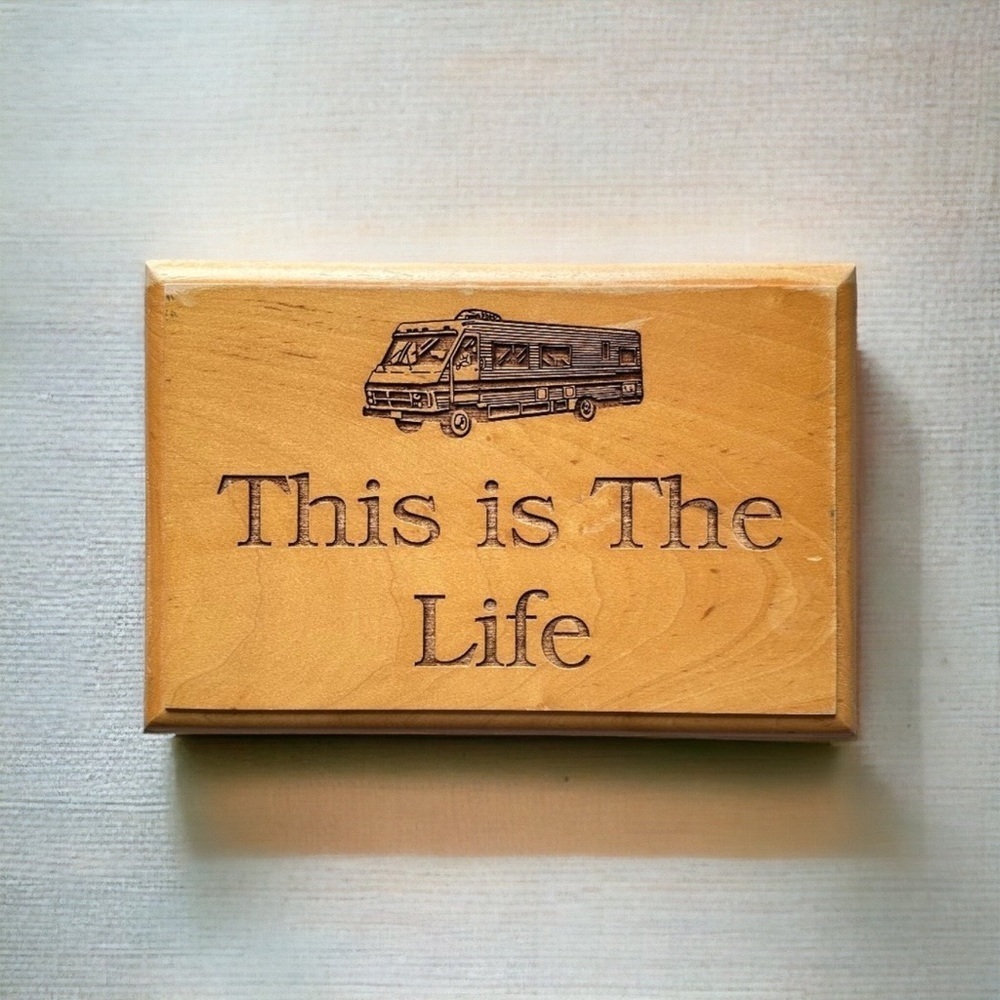 This Is The Life RV Wooden Wall Sign - Picture 7 of 13